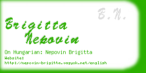 brigitta nepovin business card